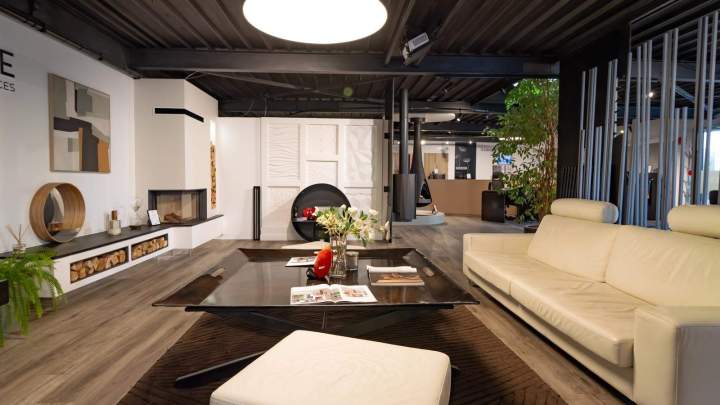 Installation cheminée rustique Herblay