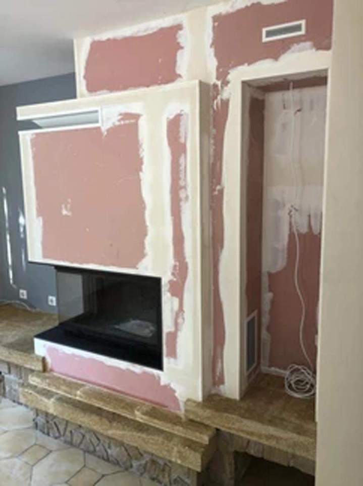 Installation cheminée à foyer fermé Herblay