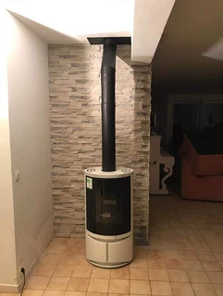 Installation cheminée à foyer fermé Herblay