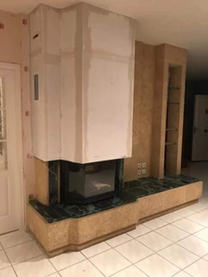 Installation cheminée classique Herblay