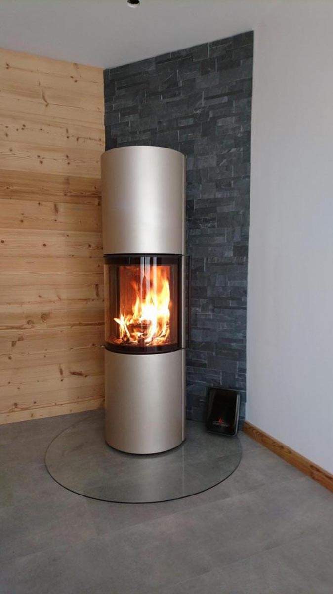 Installation cheminée contemporaine Herblay