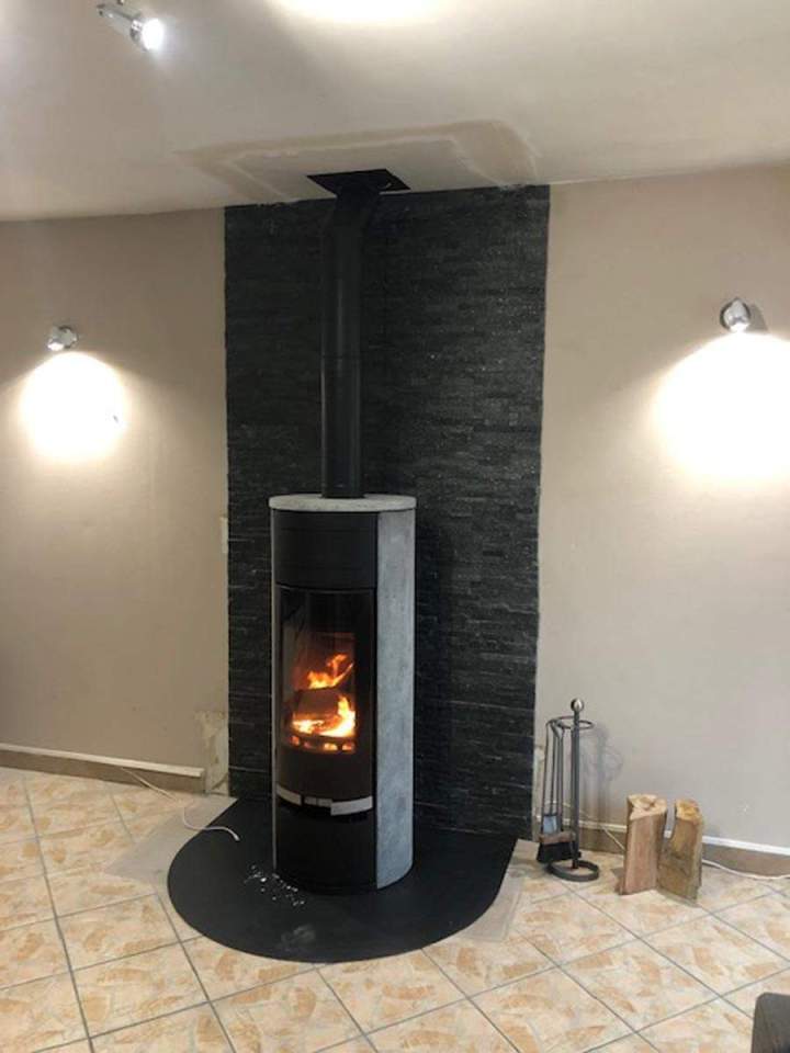 Installation cheminée design Herblay