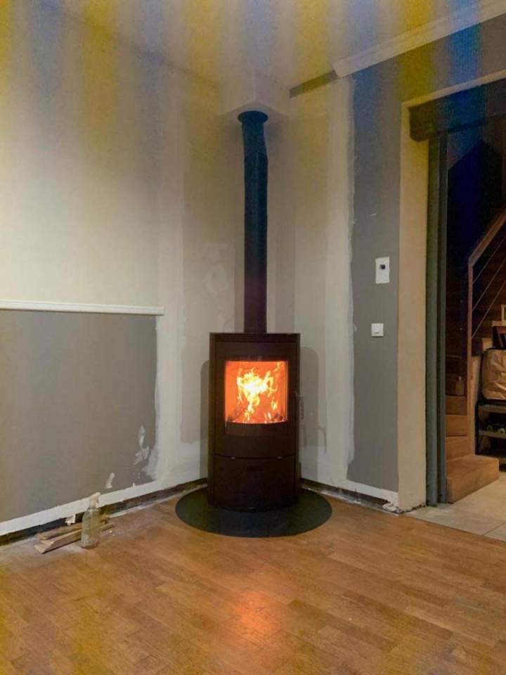 Installation cheminée moderne Herblay