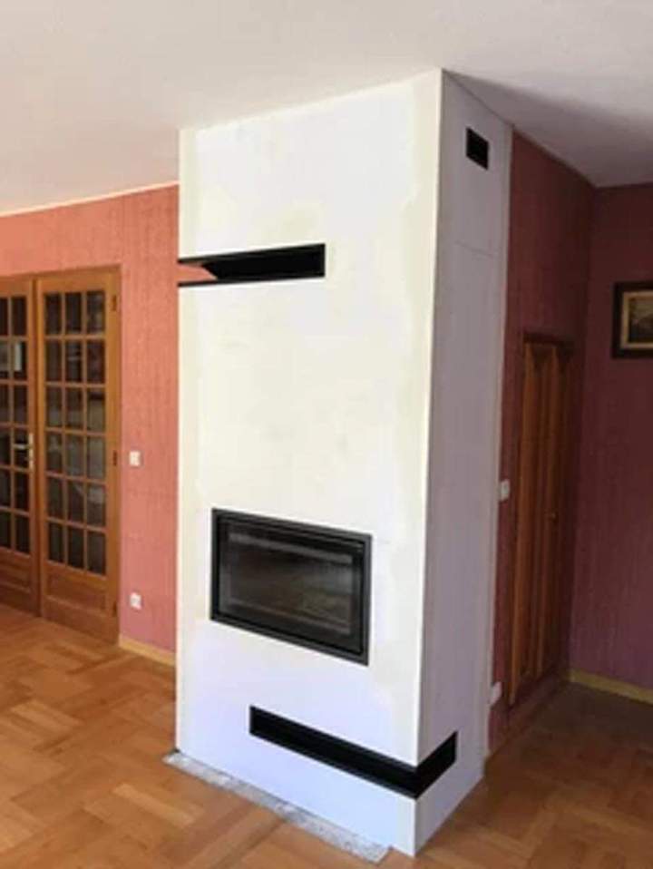 Installation cheminée moderne Herblay