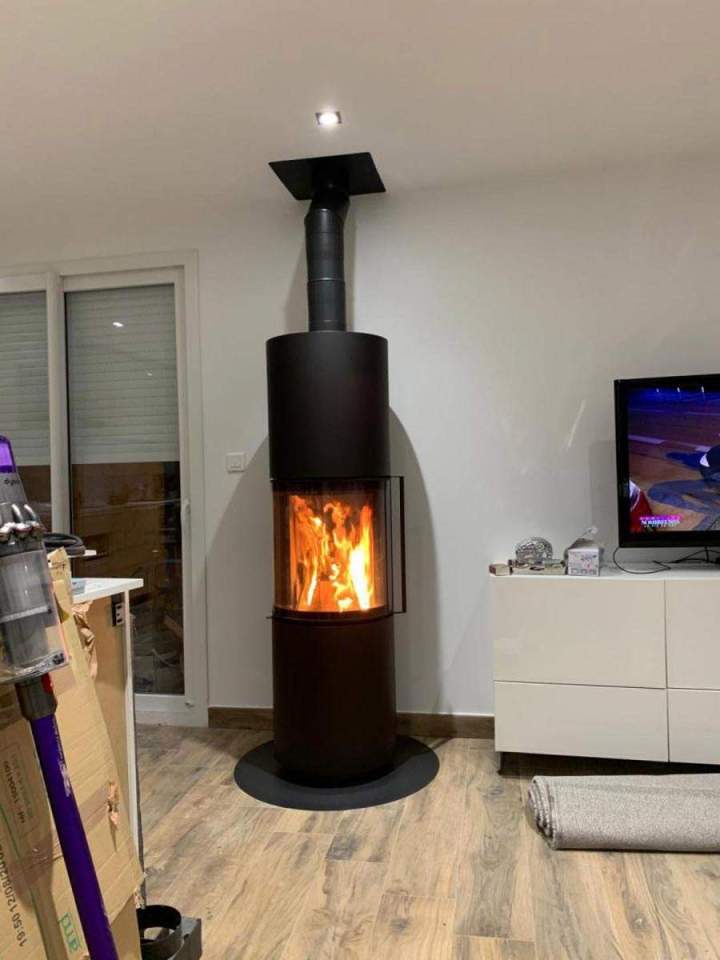 Installation cheminée moderne Herblay