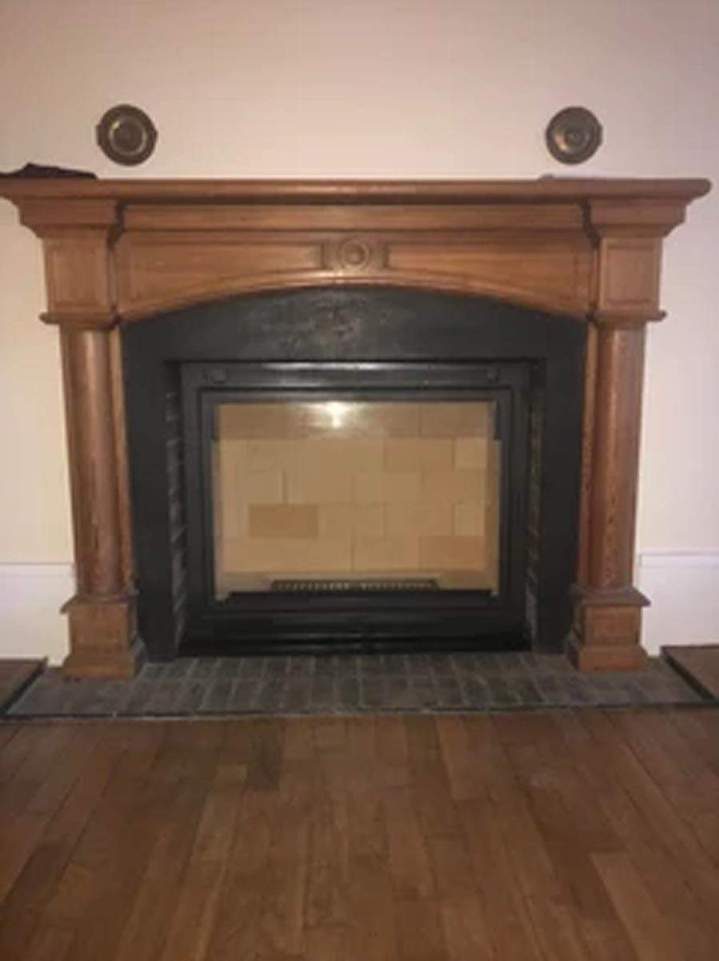 Installation cheminée rustique Herblay