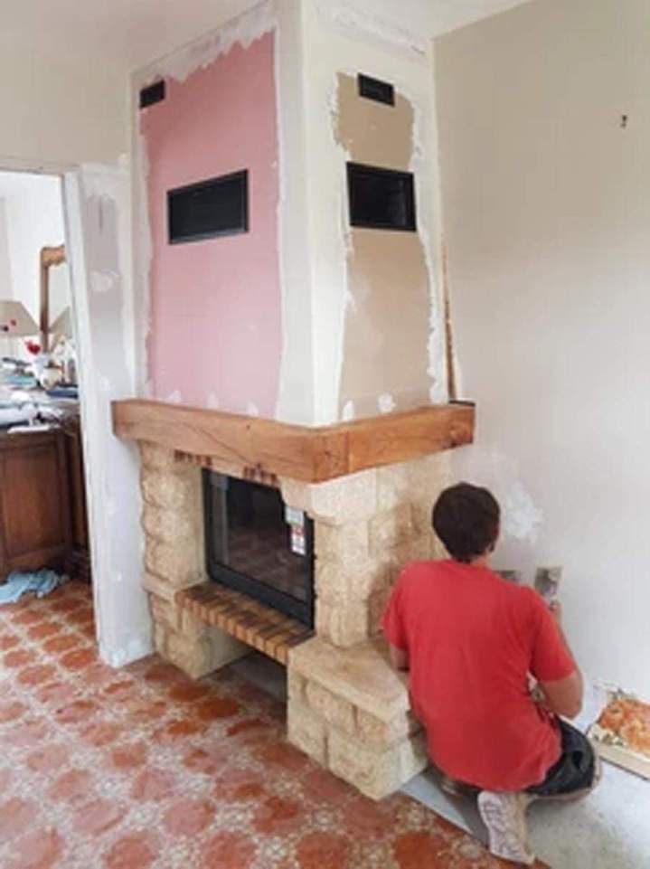 Installation cheminée sur mesure Herblay